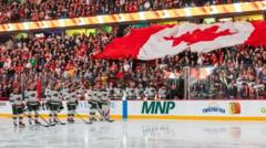 Canadian crowds angry about Trump’s tariffs boo US anthem at weekend games