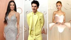 Stars turn on the style on Oscars red carpet – in pictures