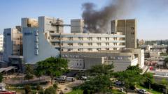 ‘I was lying in bed… The ceiling fell in’: At the scene of Israeli hospital hit by Iran strike