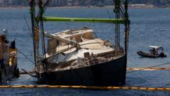 Tech tycoon Mike Lynch’s sunken superyacht raised from seabed near Sicily