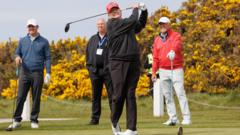 Trump to fly into Scotland for golf club visits – and a meeting with Starmer