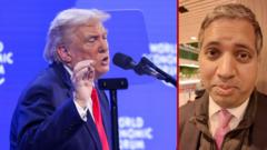Watch: Faisal Islam considers how Trump’s Davos speech was received